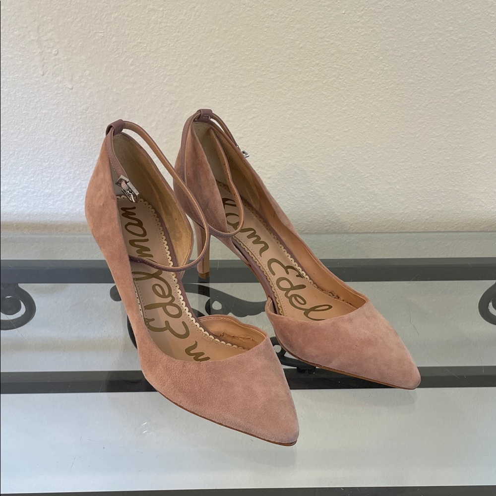 Sam Edelman Blush Suede Heels